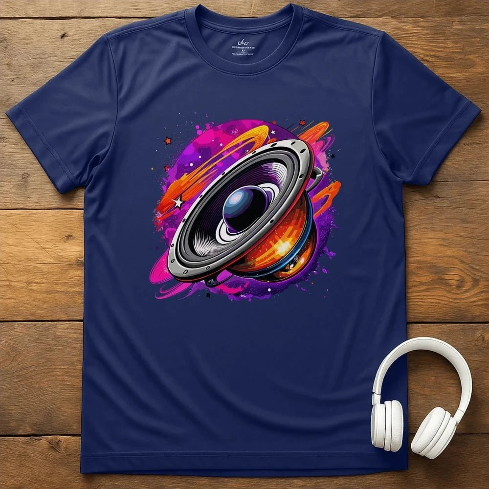 Planetary Speaker T-Shirt - Navy