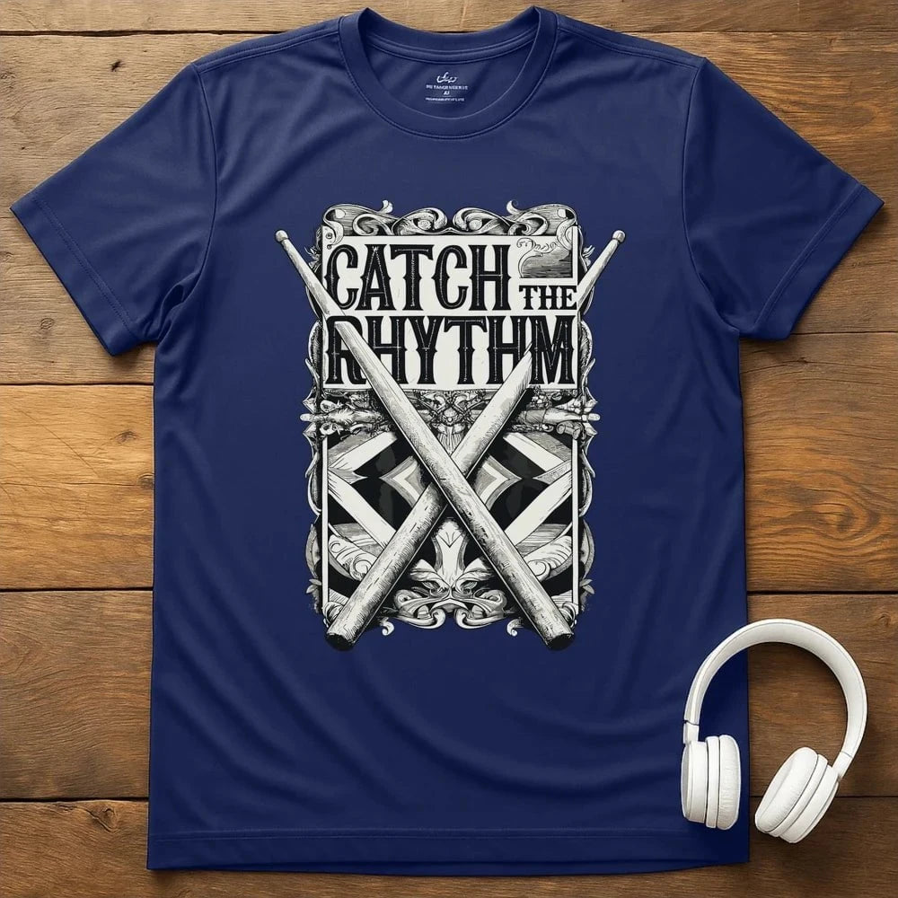 Catch The Rhythm T-Shirt - Navy