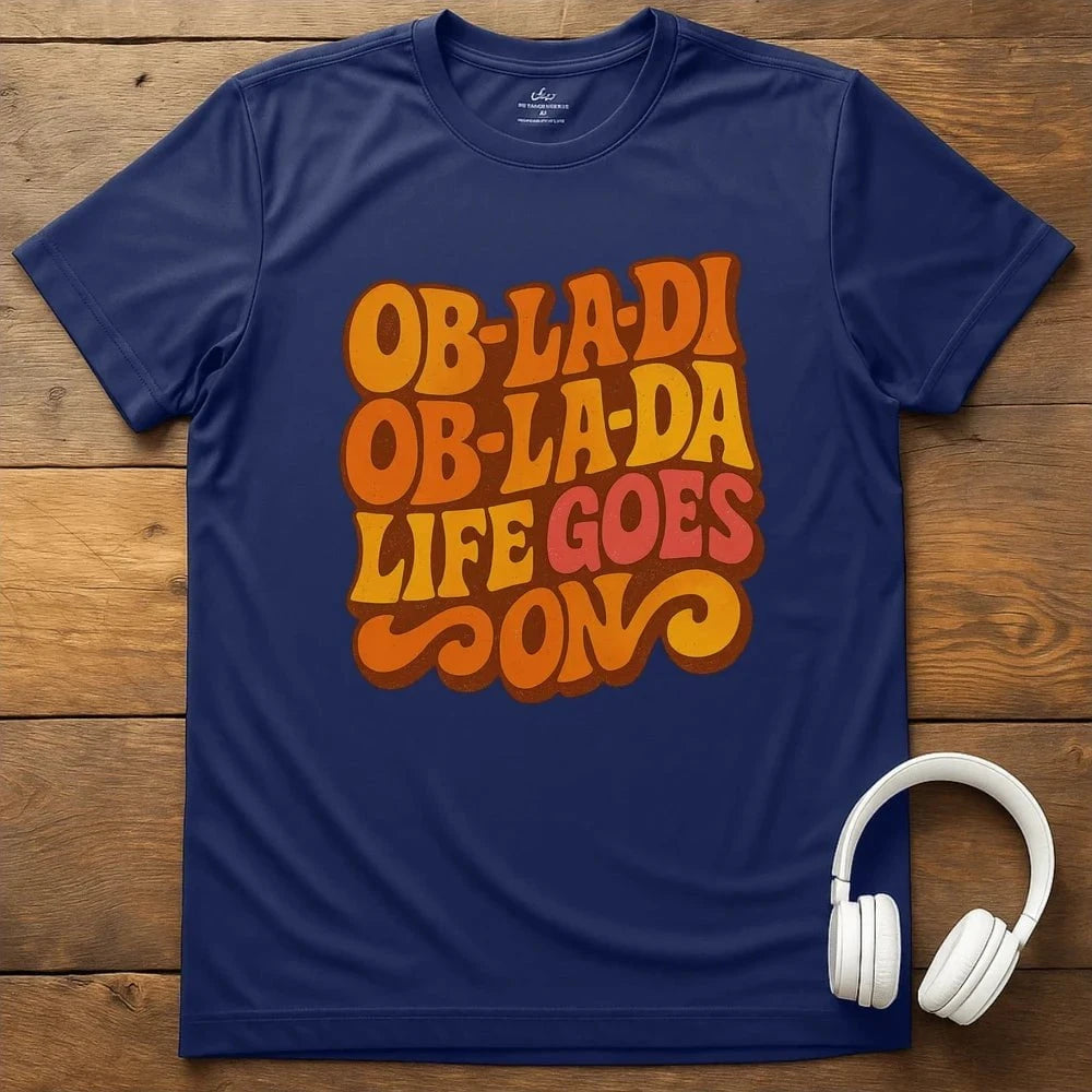 Life Goes On T-Shirt - Navy