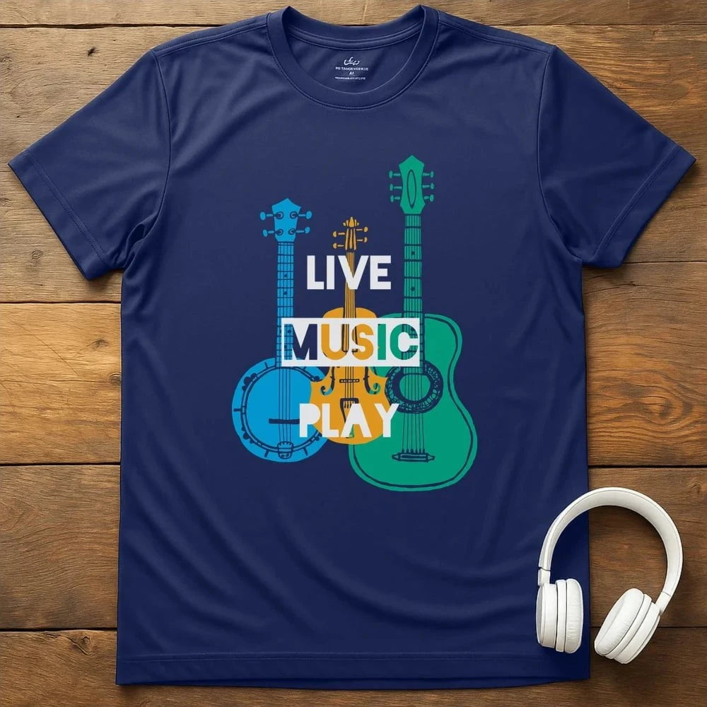 String Trio T-Shirt - Navy