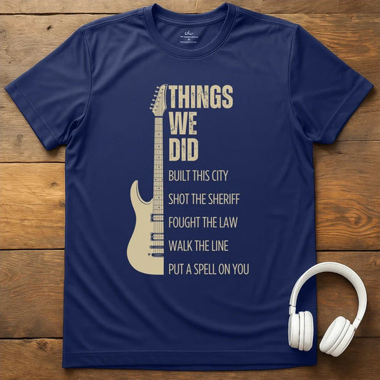 Things We Did T-Shirt - Navy