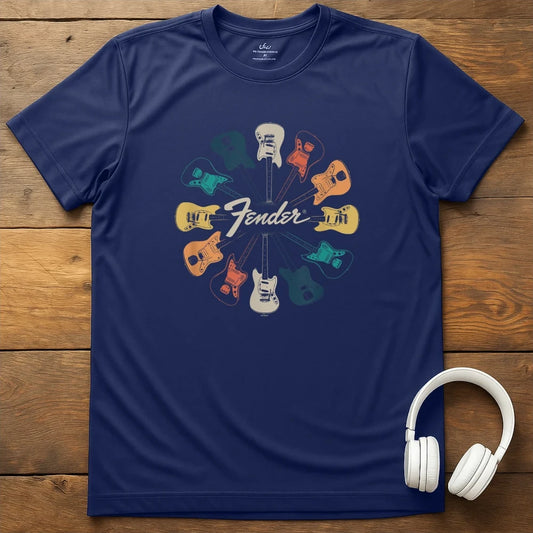 Fender Clock T-Shirt - Navy