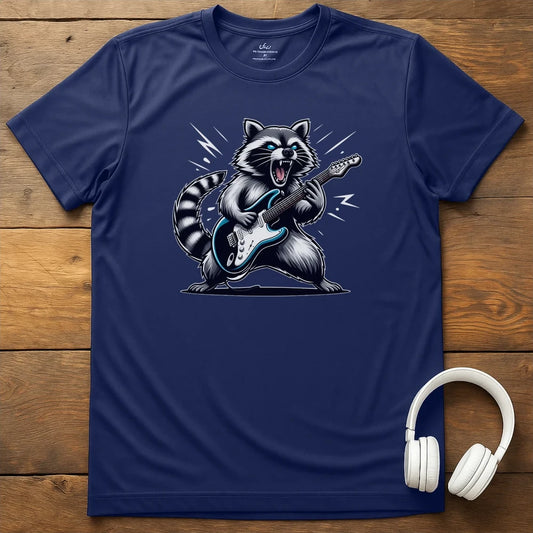 Racoon Shred T-Shirt - Navy