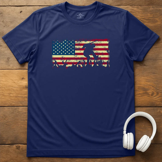 Flag Rock T-Shirt - Navy