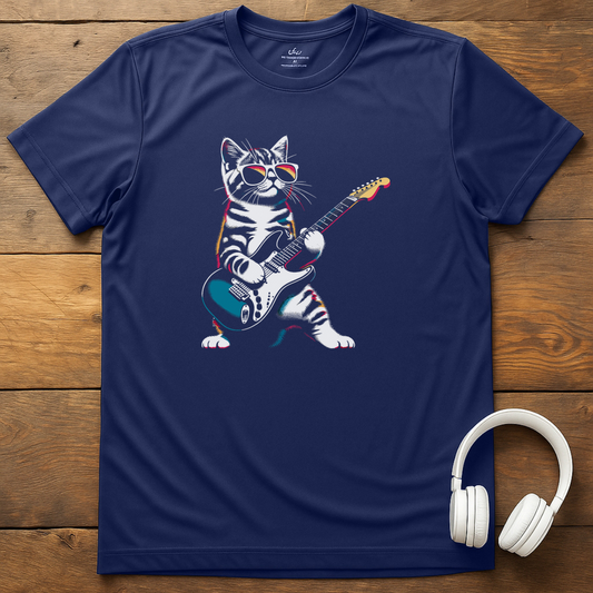 Cat Shred T-Shirt - Navy