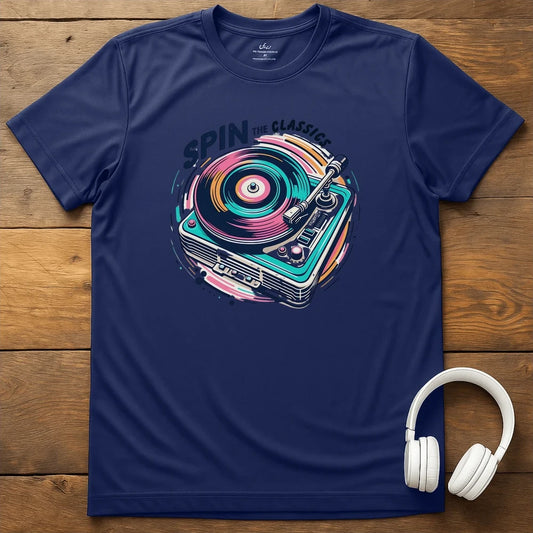 Spin The Classics T-Shirt - Navy