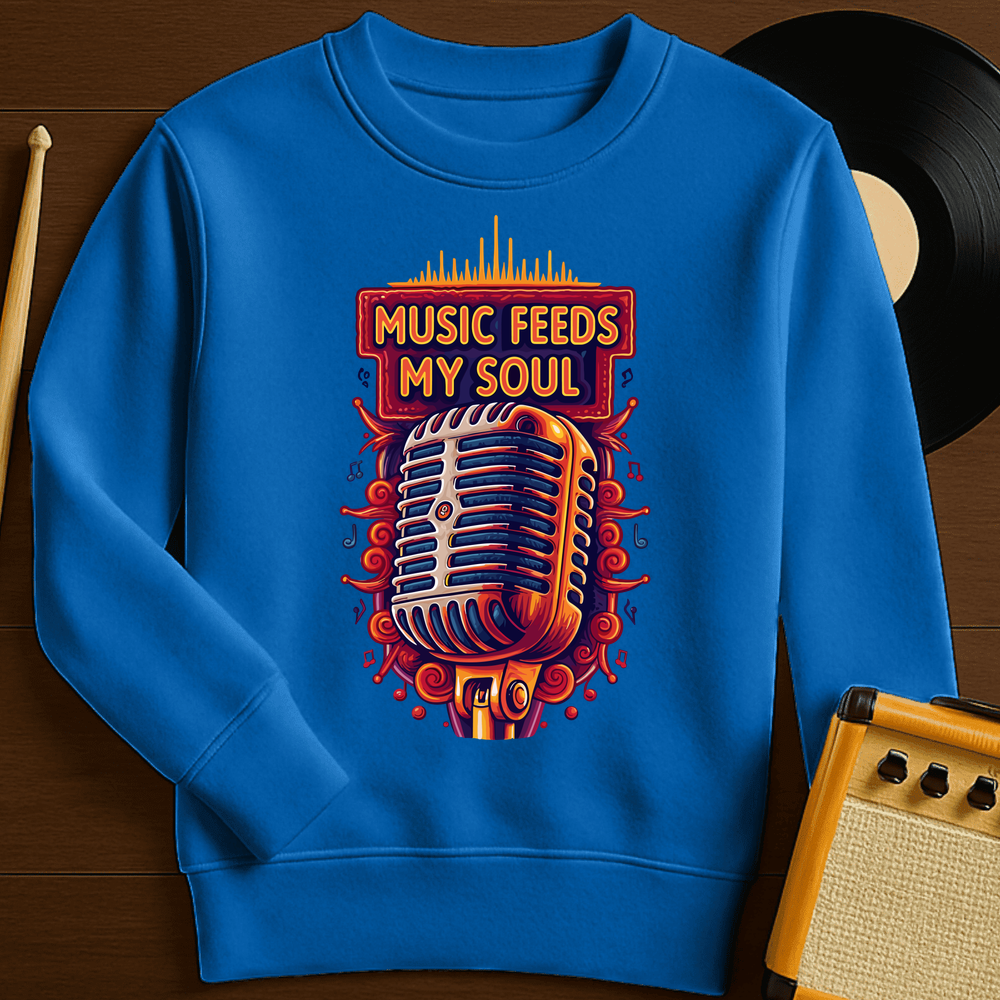 Feeds My Soul Crewneck - Royal