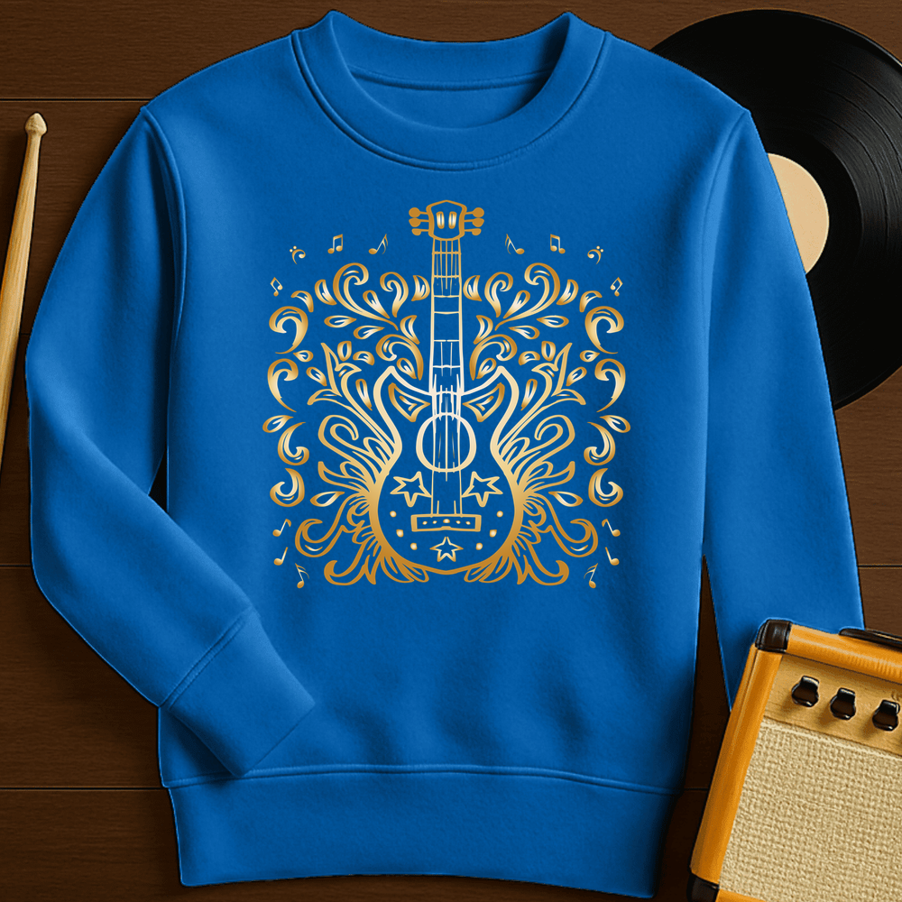 Golden Guitar Crewneck - Royal