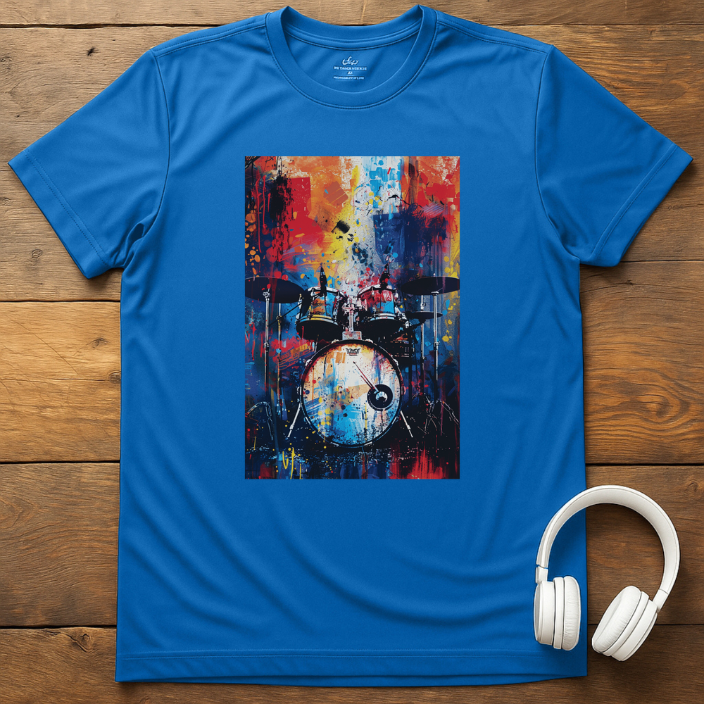 Vibrant Drums T-Shirt - Royal