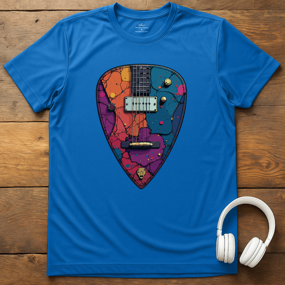 Plectrum Guitar T-Shirt - Royal