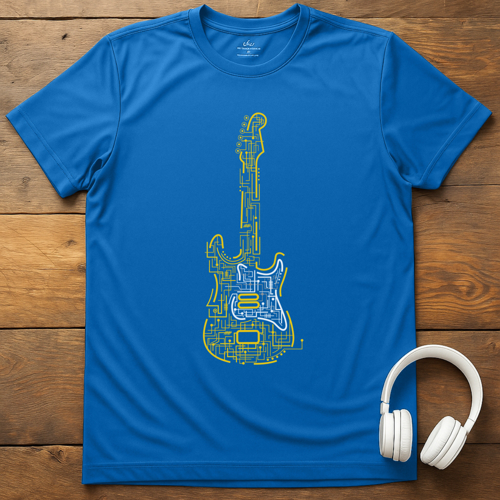 Connected Guitar T-Shirt - Royal