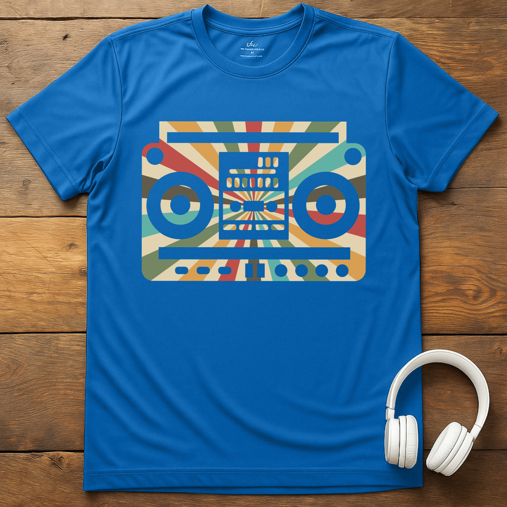 Tape Player T-Shirt - Royal