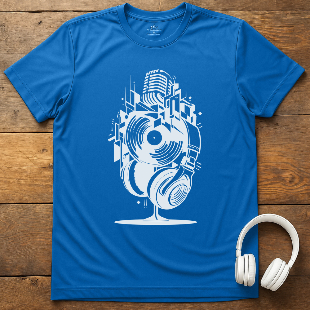 Music Stack T-Shirt - Royal
