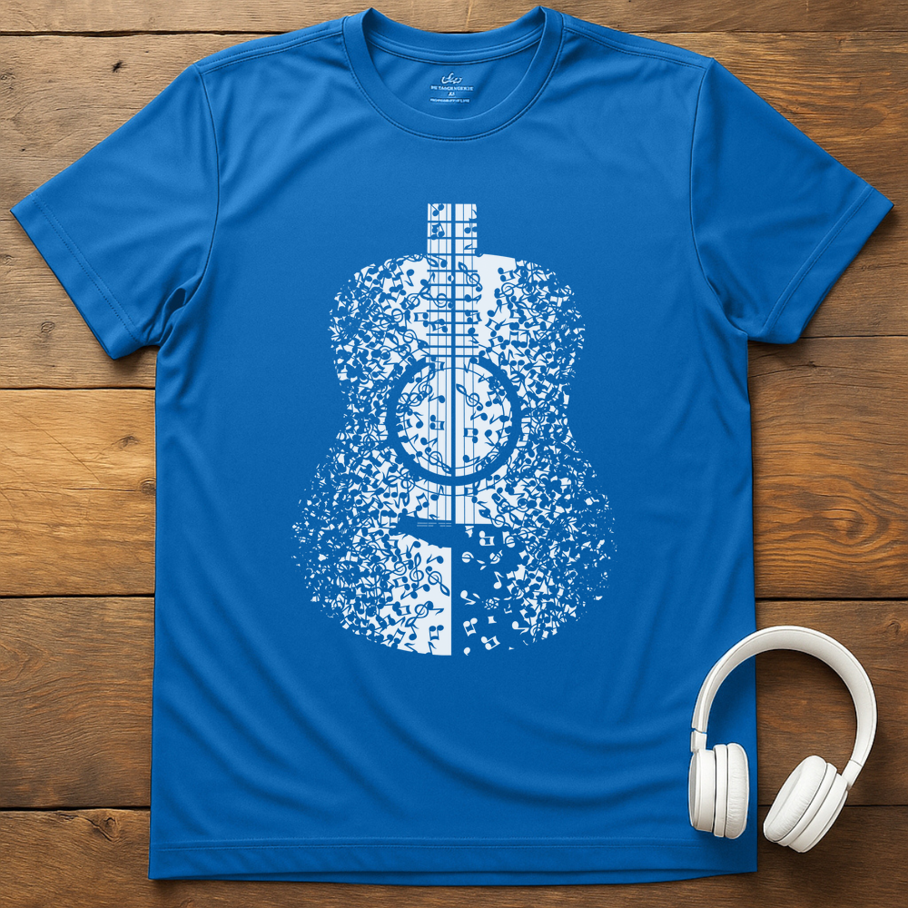 Guitar Notes T-Shirt - Royal