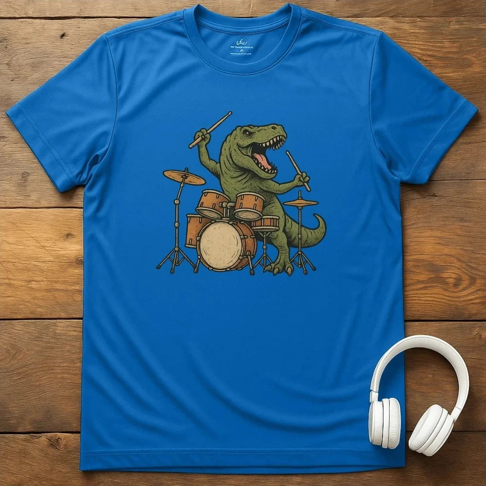 Dino Drums T-Shirt - Royal