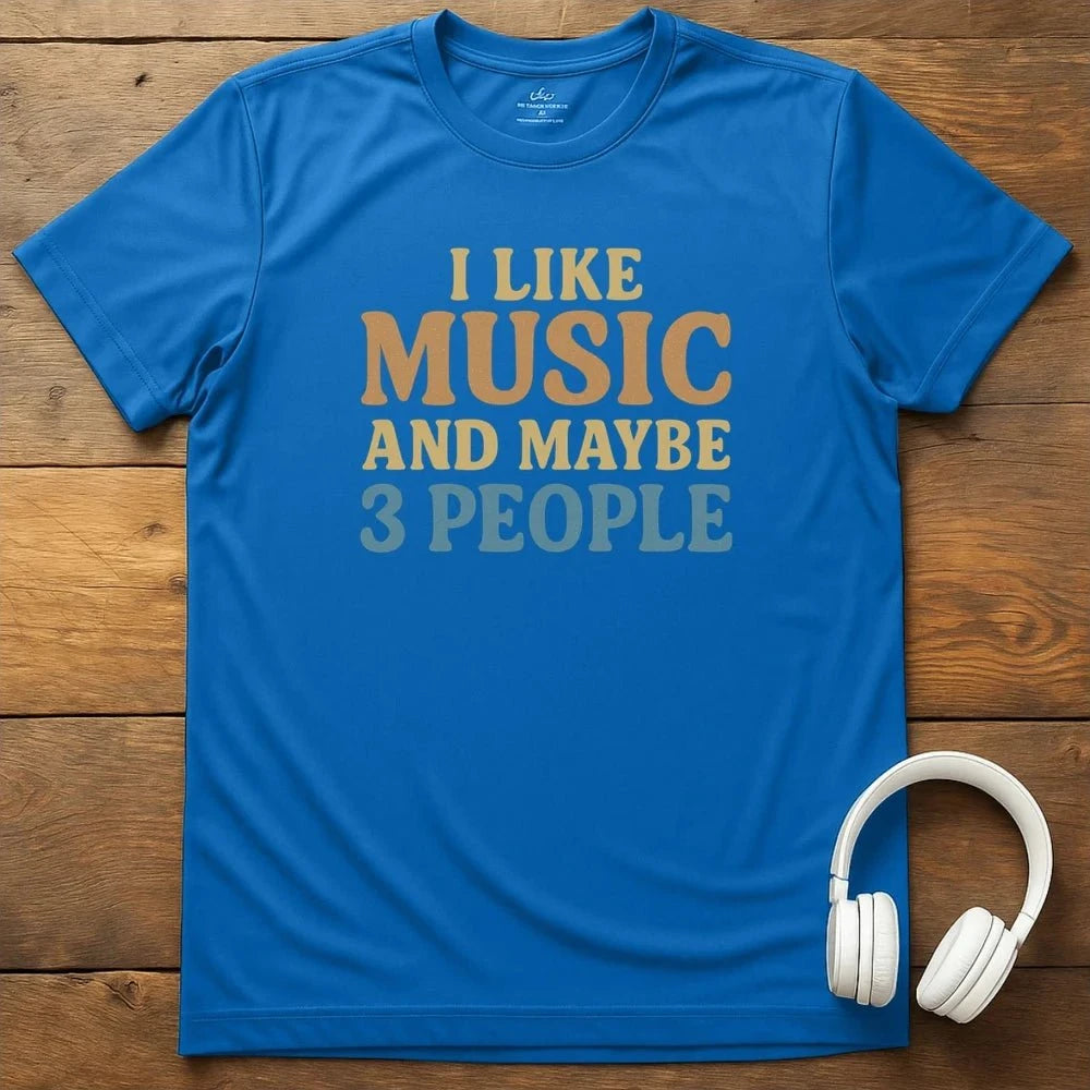 I Like Music T-Shirt - Royal