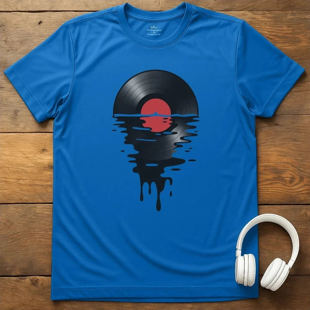 Melting Record T-Shirt - Royal