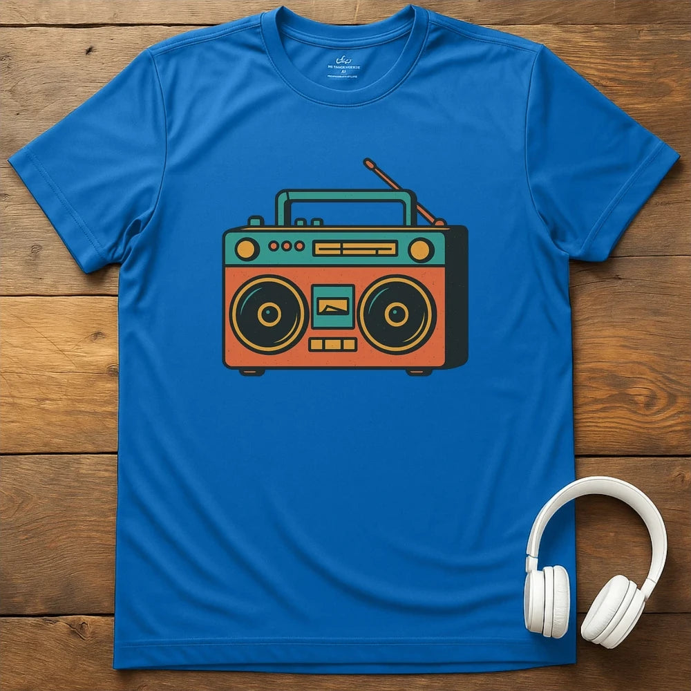 Cassette Radio T-Shirt - Royal