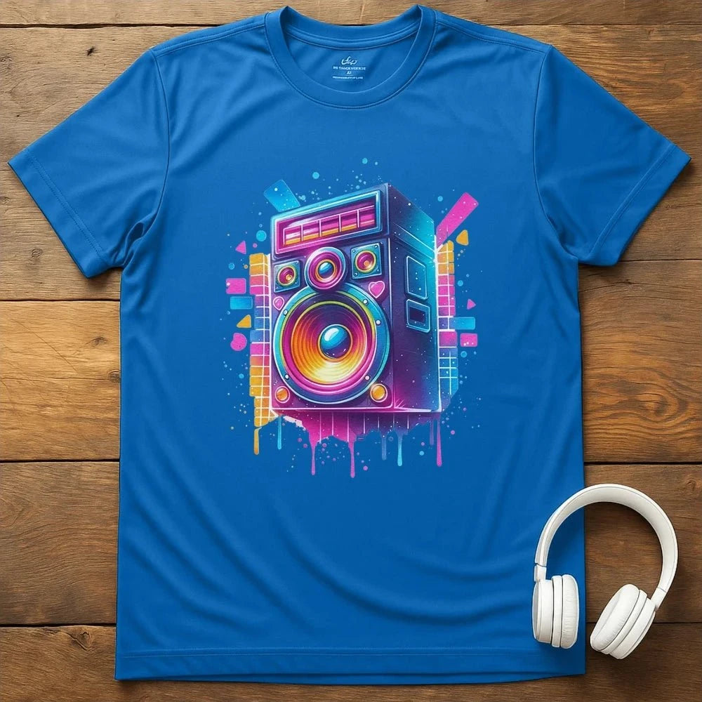80s Speaker T-Shirt - Royal