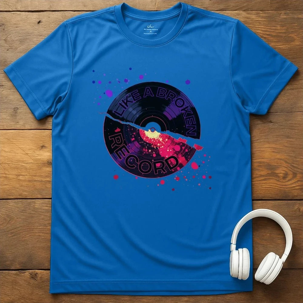 Broken Record T-Shirt - Royal