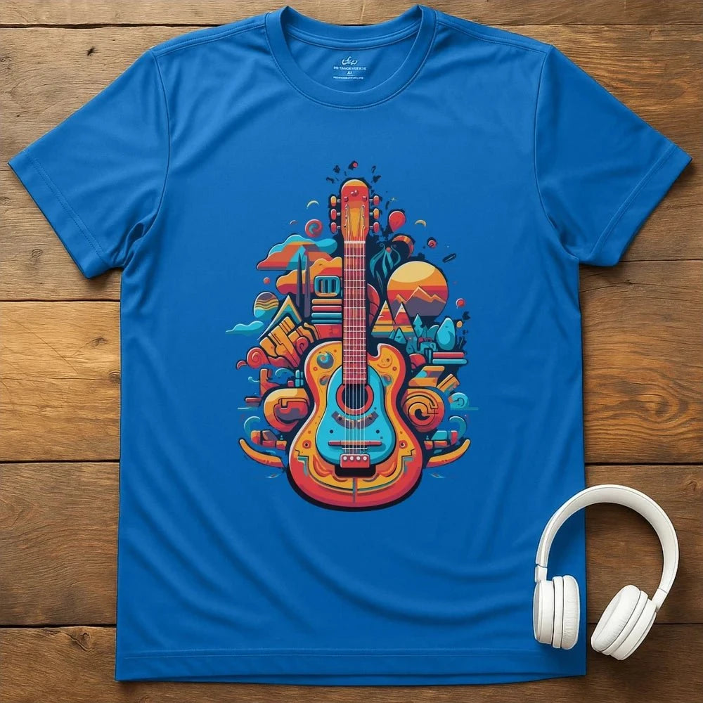 Guitar Vibing T-Shirt - Royal