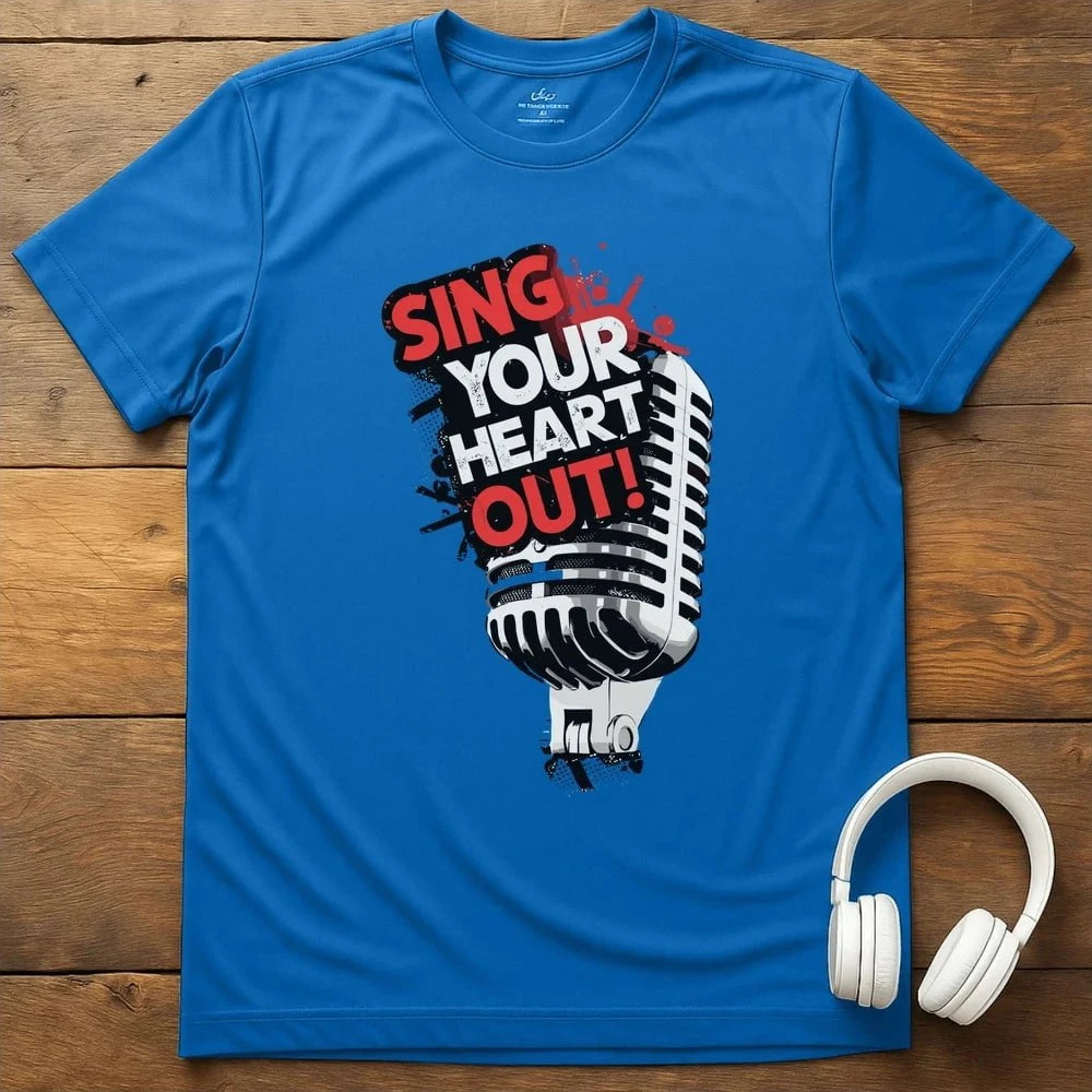 Sing Your Heart T-Shirt - Royal