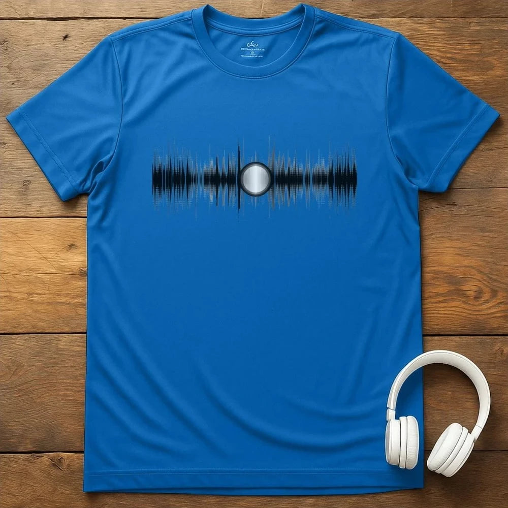 Vinyl Soundwave T-Shirt - Royal