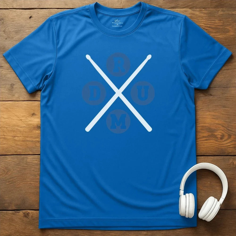 Drum Cross T-Shirt - Royal