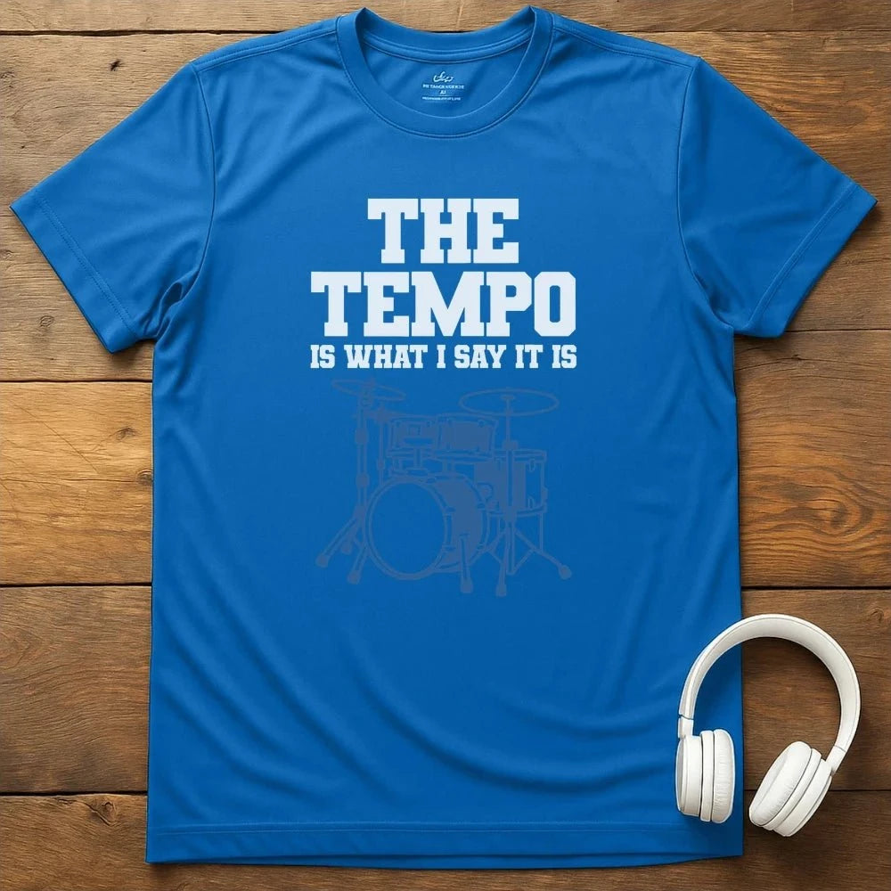 Drum Tempo T-Shirt - Royal