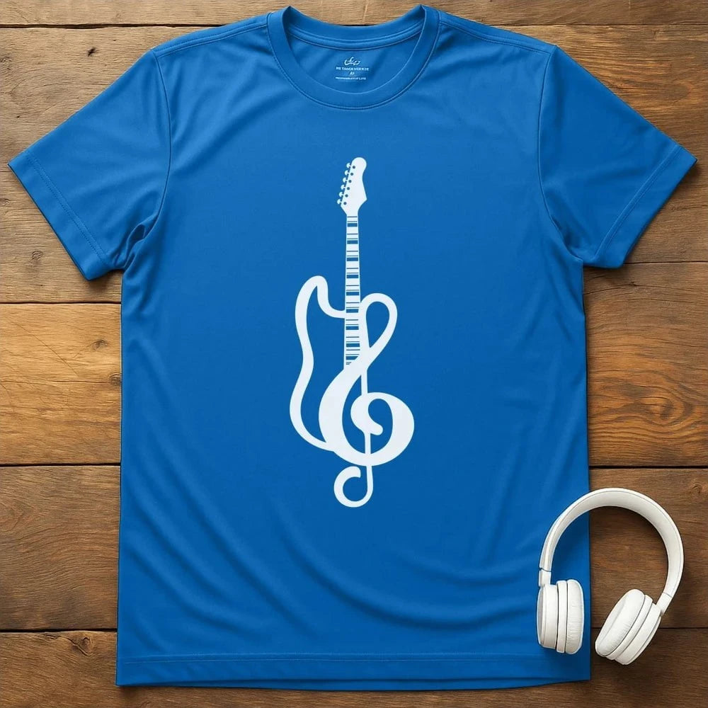 Guitar Clef T-Shirt - Royal