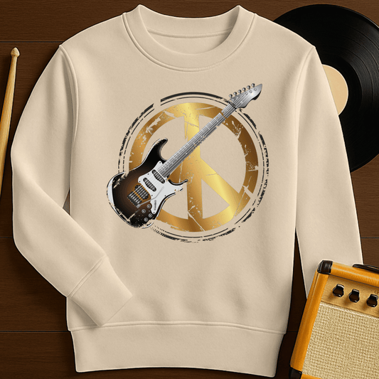 Peace Guitar Crewneck - Sand