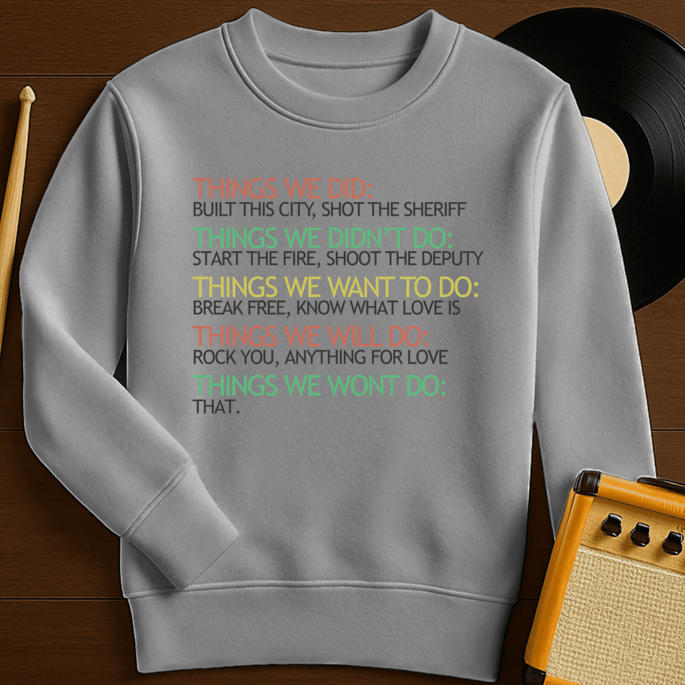 Things Crewneck - Sport Grey