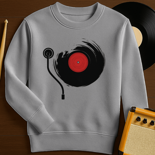Vinyl Sound Crewneck - Sport Grey
