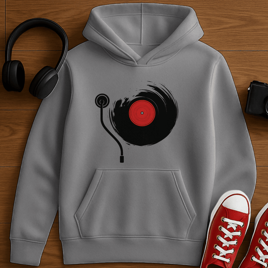 Vinyl Sound Hoodie - Sport Grey