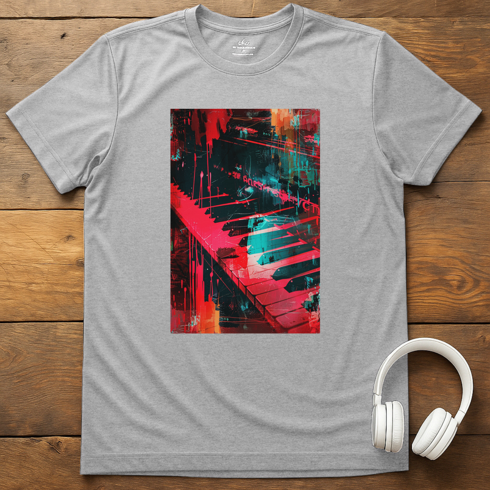 Vibrant Keys T-Shirt - Sport Grey