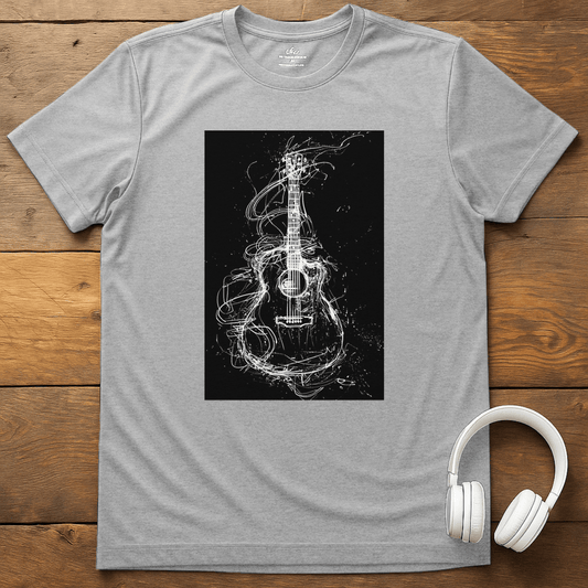 Tangled Guitar T-Shirt - Sport Grey
