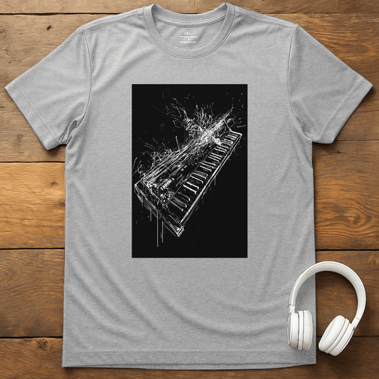 Tangled Keyboard T-Shirt - Sport Grey