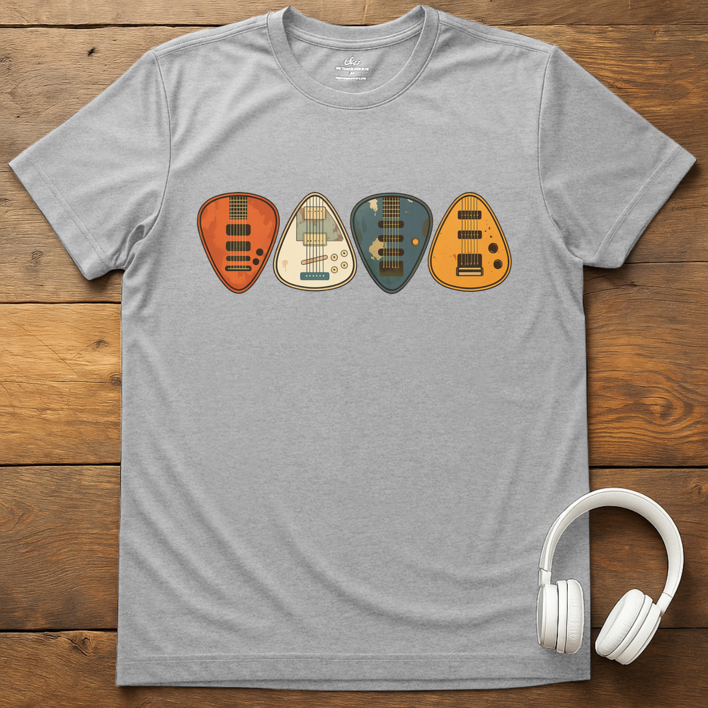 Vintage Picks T-Shirt - Sport Grey