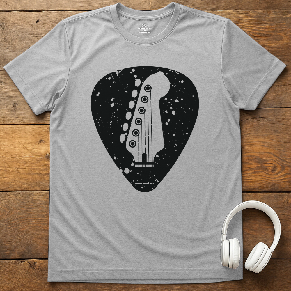 Guitar Pick T-Shirt - Sport Grey