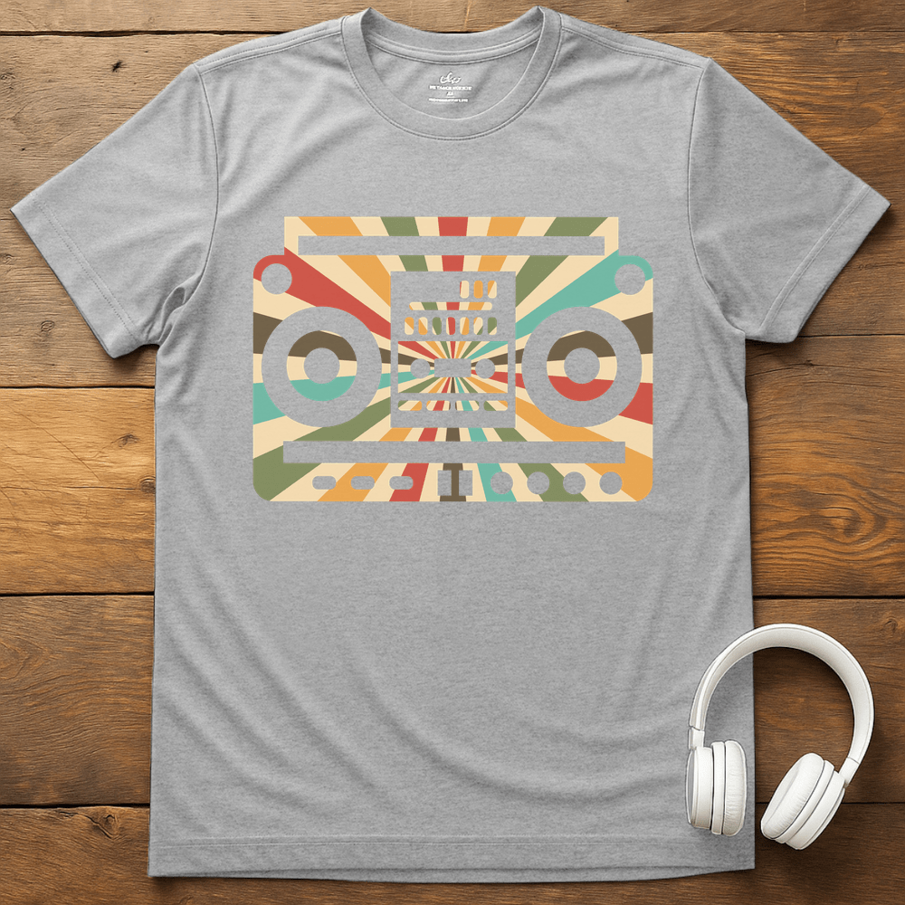 Tape Player T-Shirt - Sport Grey