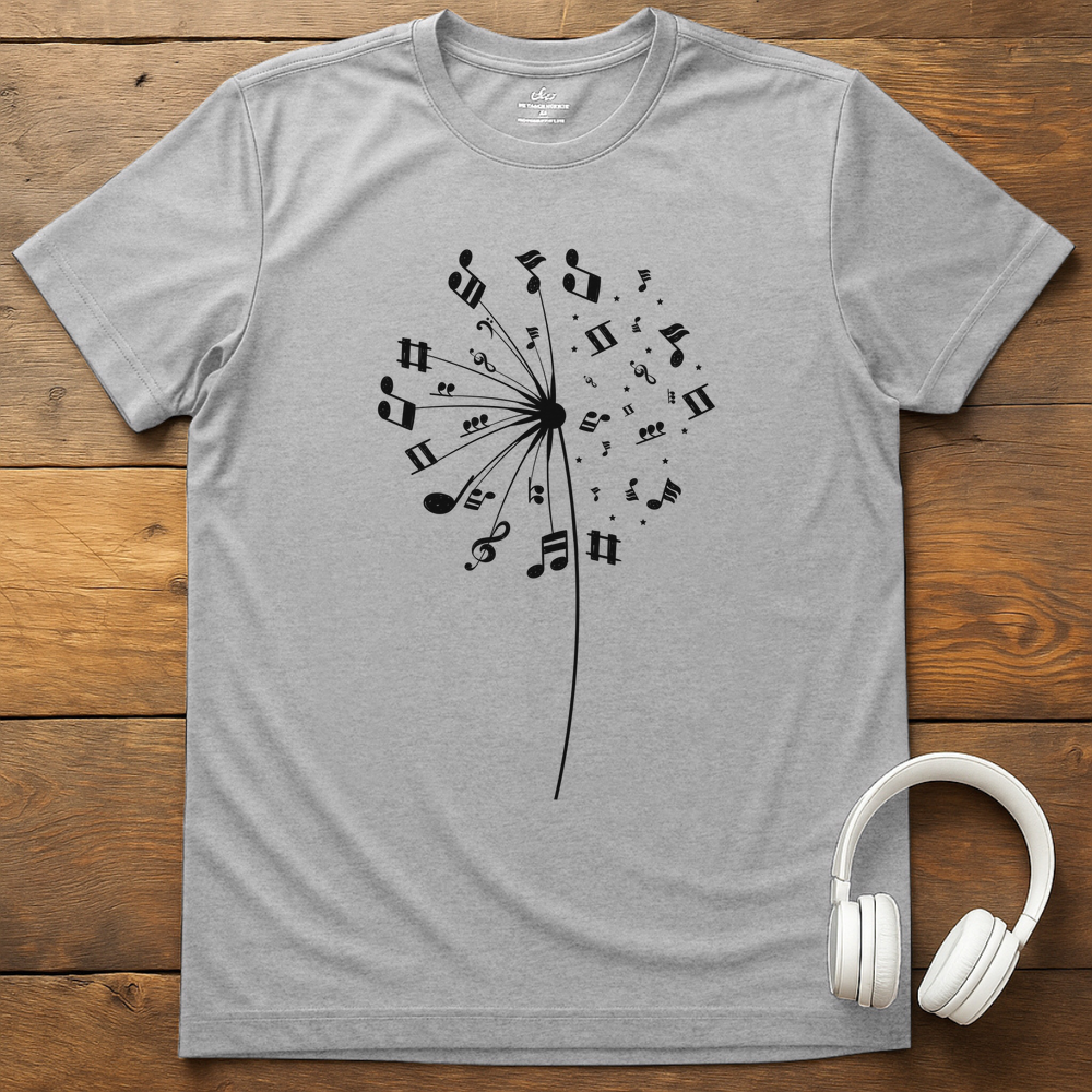 Fly Away Notes T-Shirt - Sport Grey