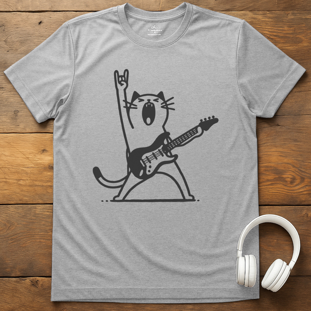Meow T-Shirt - Sport Grey