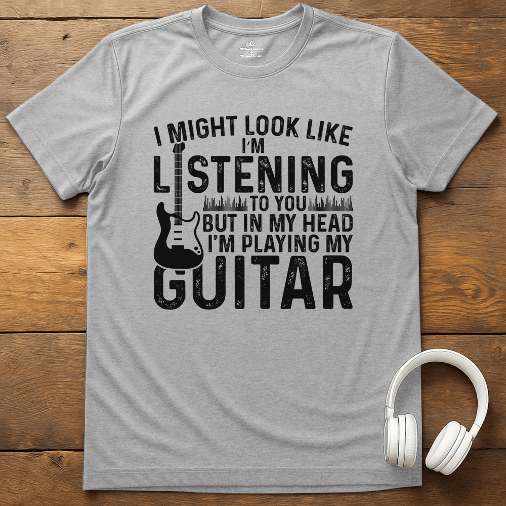 Not Listening T-Shirt - Sport Grey
