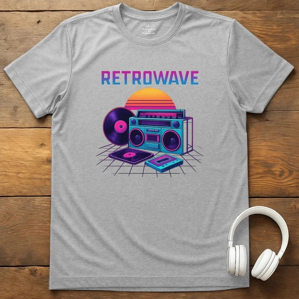 Retrowave T-Shirt - Sport Grey