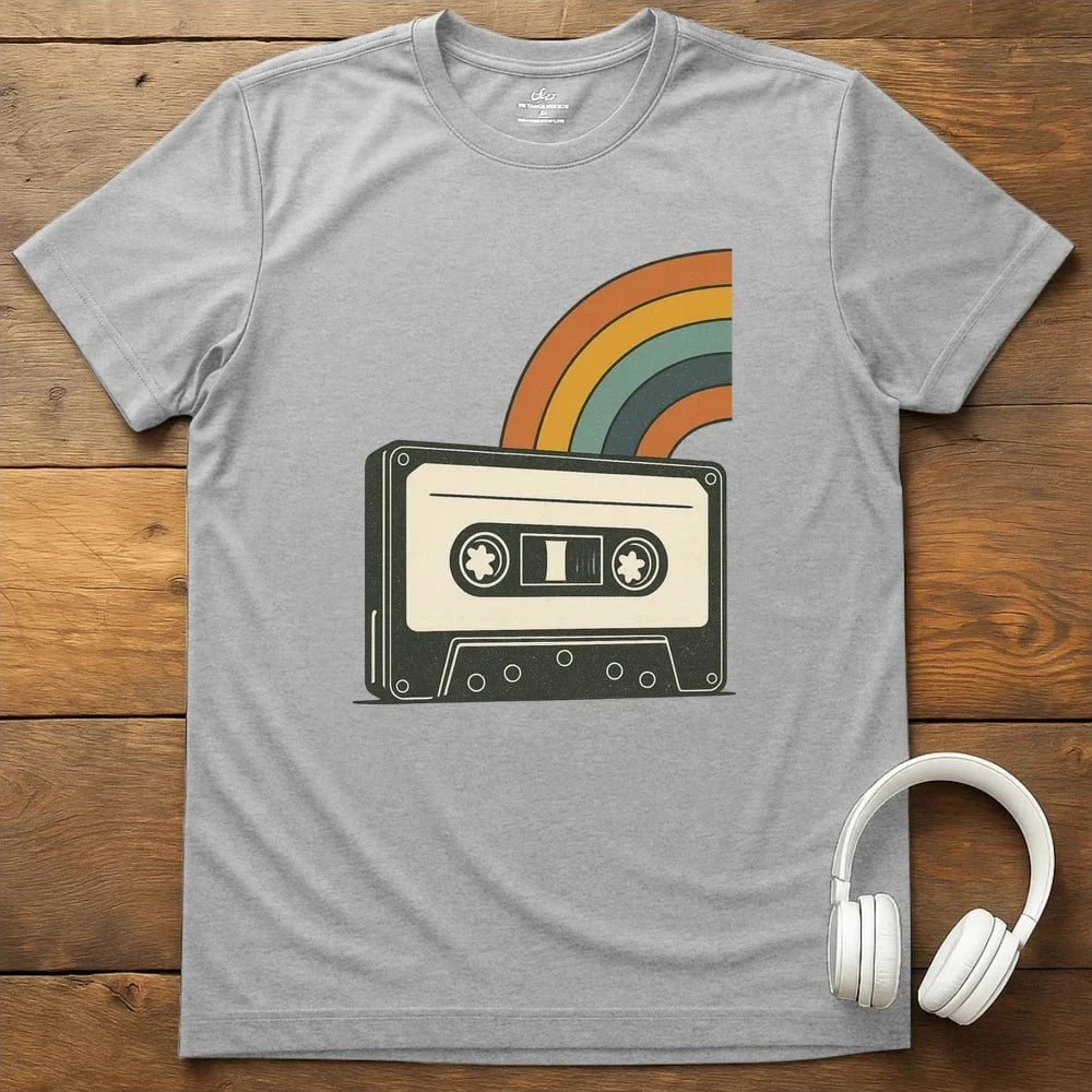 Color Cassette T-Shirt - Sport Grey