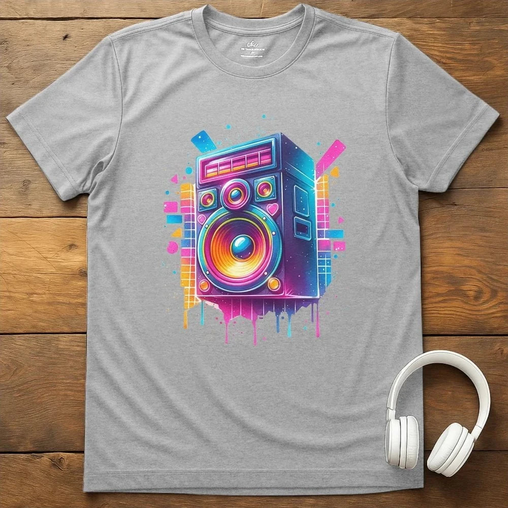 80s Speaker T-Shirt - Sport Grey