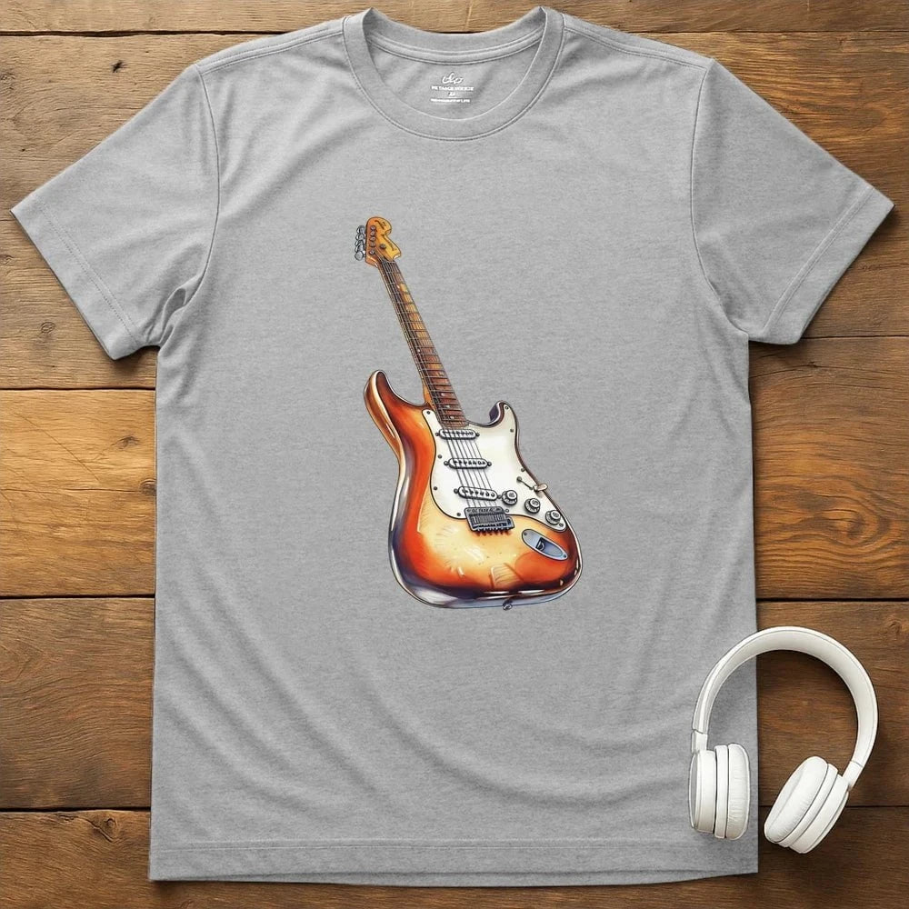 Electric Guitar T-Shirt - Sport Grey