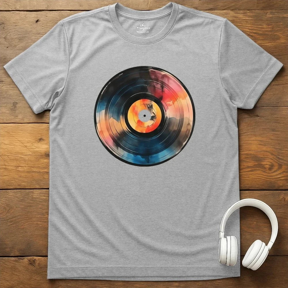 Pastel Record T-Shirt - Sport Grey