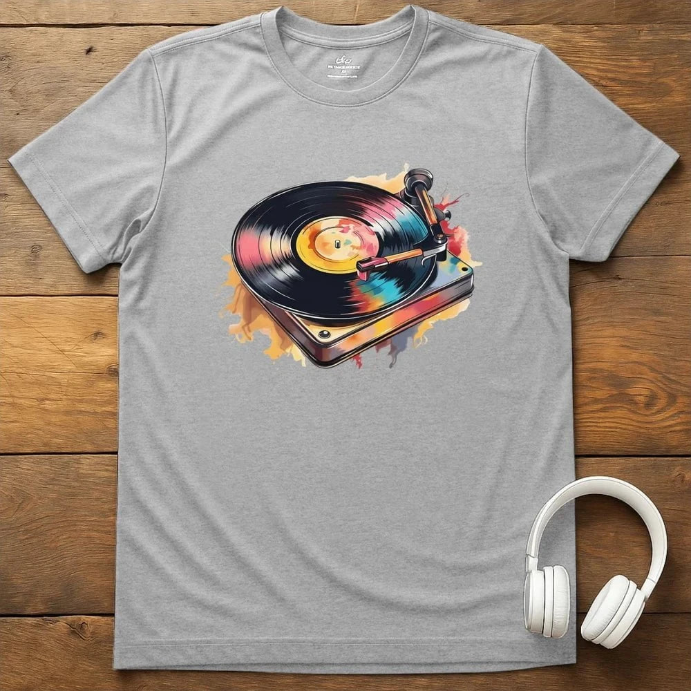 Pastel Turntable T-Shirt - Sport Grey