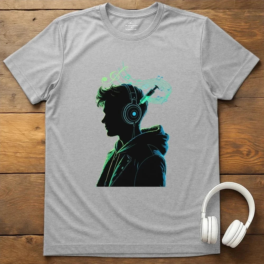 Music Is My Drug T-Shirt - Sport Grey